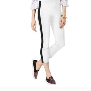 INC. International Concept Stylish White and Black Women's Stretch Pants